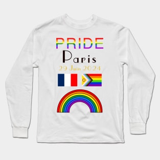 Pride Paris France 2024 Long Sleeve T-Shirt